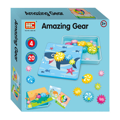 set di ingranaggi blu, 20dlg.