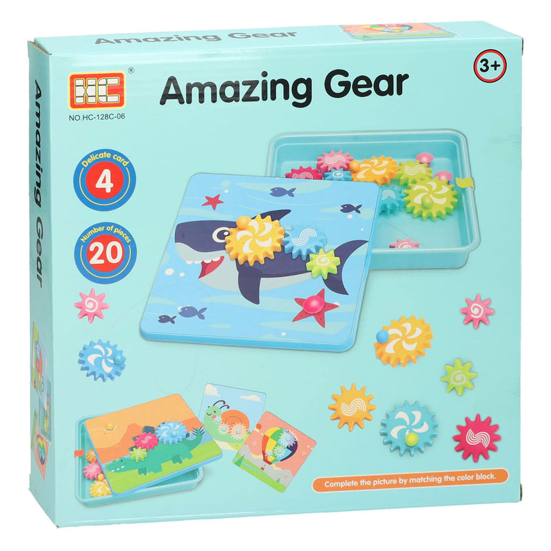 set di ingranaggi blu, 20dlg.