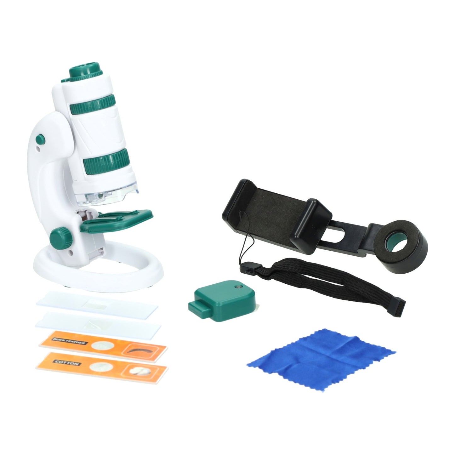 Conjunto de microscopio verde