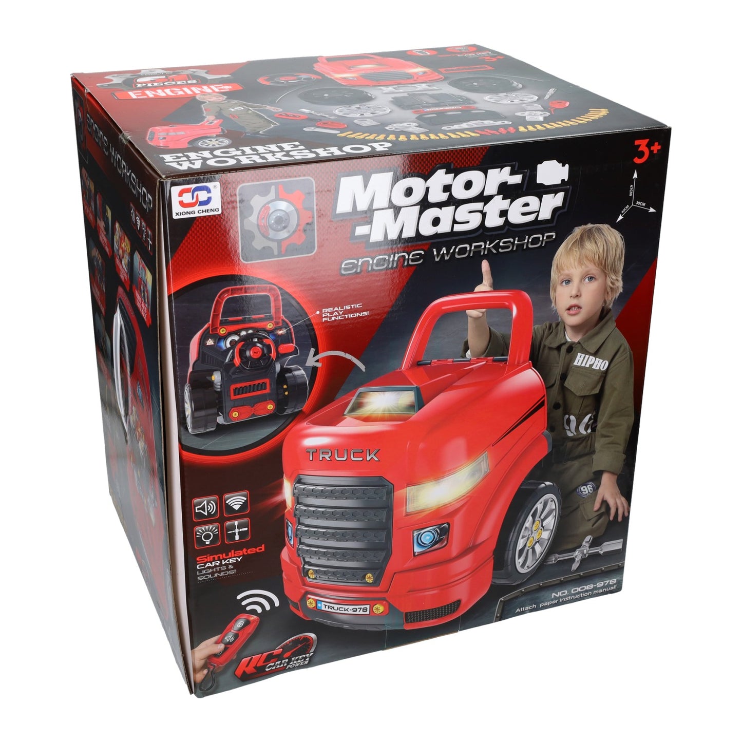 Bloque motor con luz y sonido.