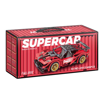 Set di costruzioni per auto sportiva pull back - 488 pz.
