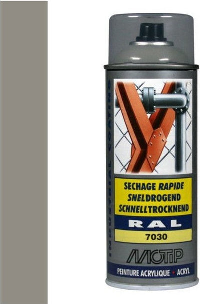 Motip 1051634 - ind. bomboletta spray grigio-blu ral 7030 da 400 ml | 1 pz