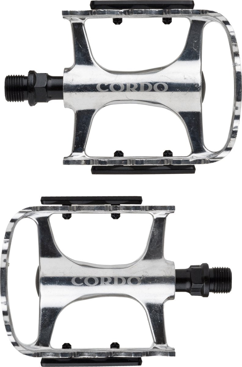 Cordo pedale trekking alluminio argento