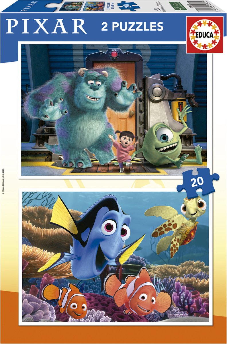 Educa - puzzel - 2 x 20 stuks - pixar