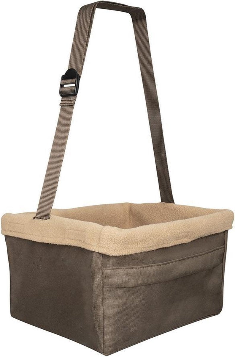 Petsafe silla elevadora happy ride - silla de coche para perros pequeños - silla elevadora para el coche - disponible en 3 tamaños - color marrón - mediana