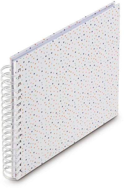 Álbum en espiral Hama confeti, 28x24 cm, 50 páginas blancas