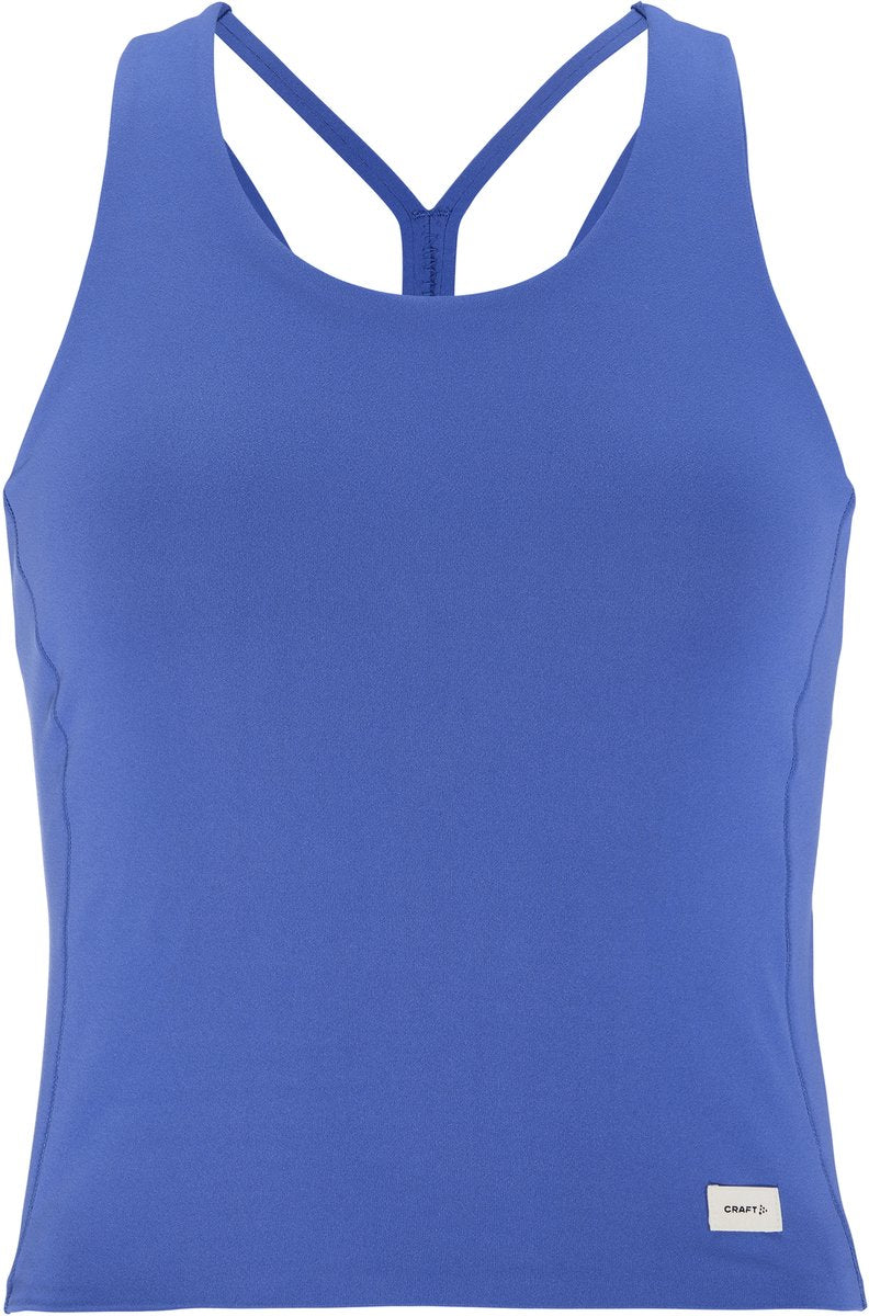 Craft collective cropped singlet w dames sportshirt - blauw