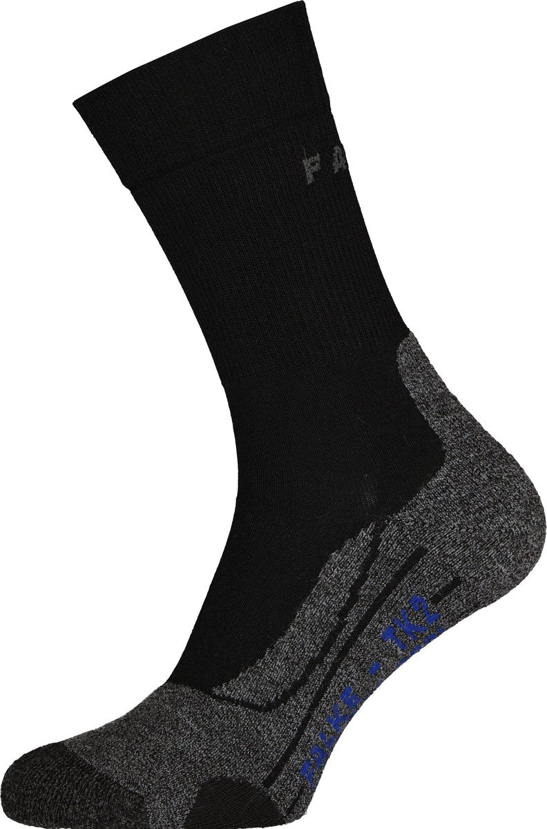 Falke tk2 cool anti-ampolla gruesa material funcional de lyocell calcetines para caminar mujeres negro - talla 39-40
