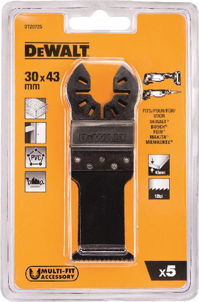 Accessori Dewalt lama per sega ad immersione hcs taglio rapido 43x31mm - dt20725-qz
