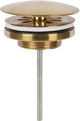 Tapón de drenaje Differnz oro mate - siempre abierto - ã˜ 72 mm - con tornillo