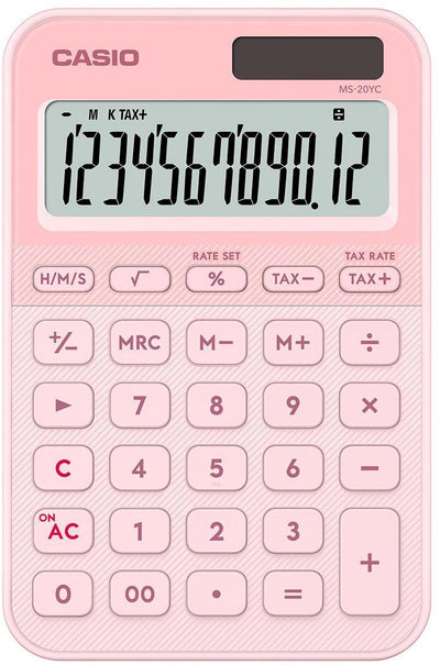 Calculator casio pink 23 x 105 x 150 mm