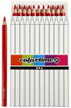 Creativ company driehoekige jumbo kleurpotloden - rood, 12st.