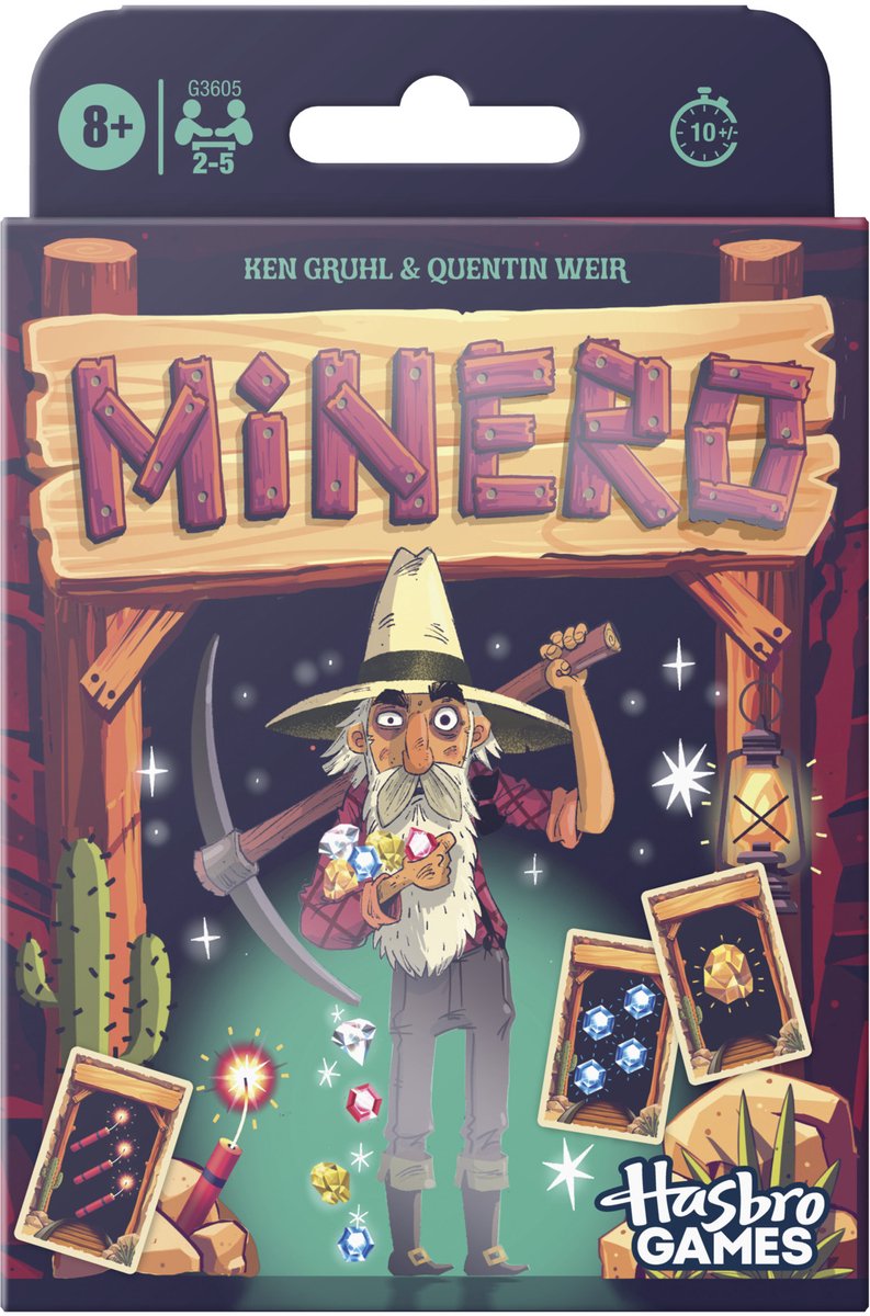 Gioco di carte per la famiglia Hasbro Gaming Minero - inglese
