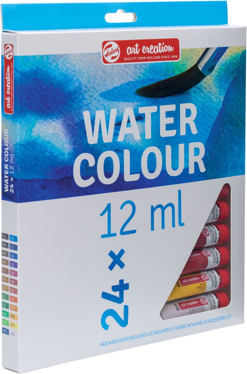 Set di colori ad acquerello Talens Art Creation 24 x 12 ml