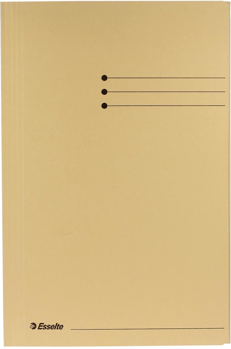 Cartelle Esselte 3 lembi folio 240x318mm beige