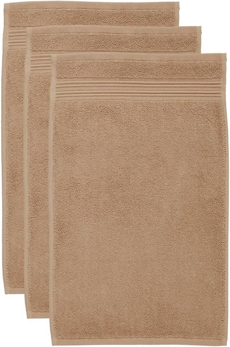 Beddinghouse sheer set van 3 gastendoekjes - donker rood