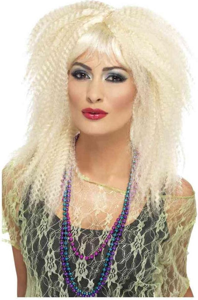 Peluca retro rubia de Smiffys para mujer - peluca de disfraces - talla única