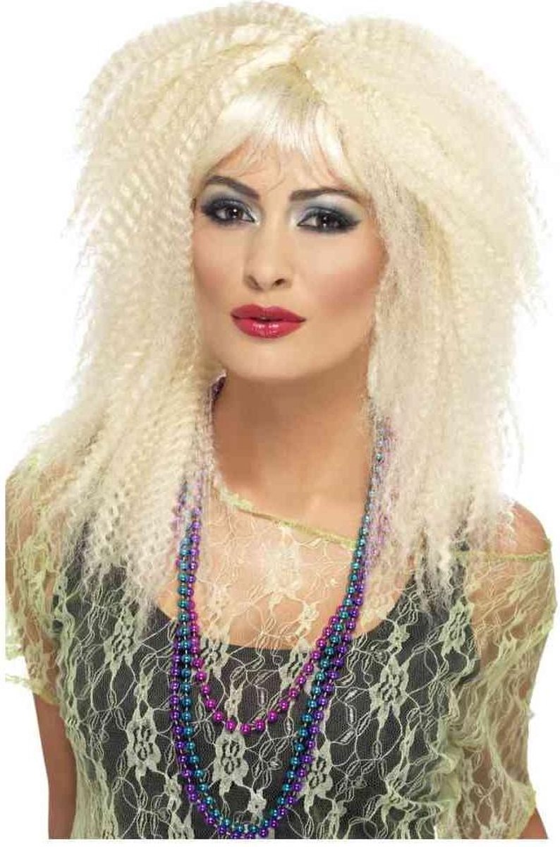 Peluca retro rubia de Smiffys para mujer - peluca de disfraces - talla única