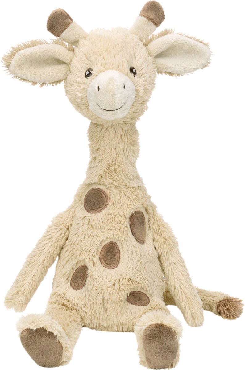 Happy horse giraf gus knuffel 42 cm - beige - baby knuffel