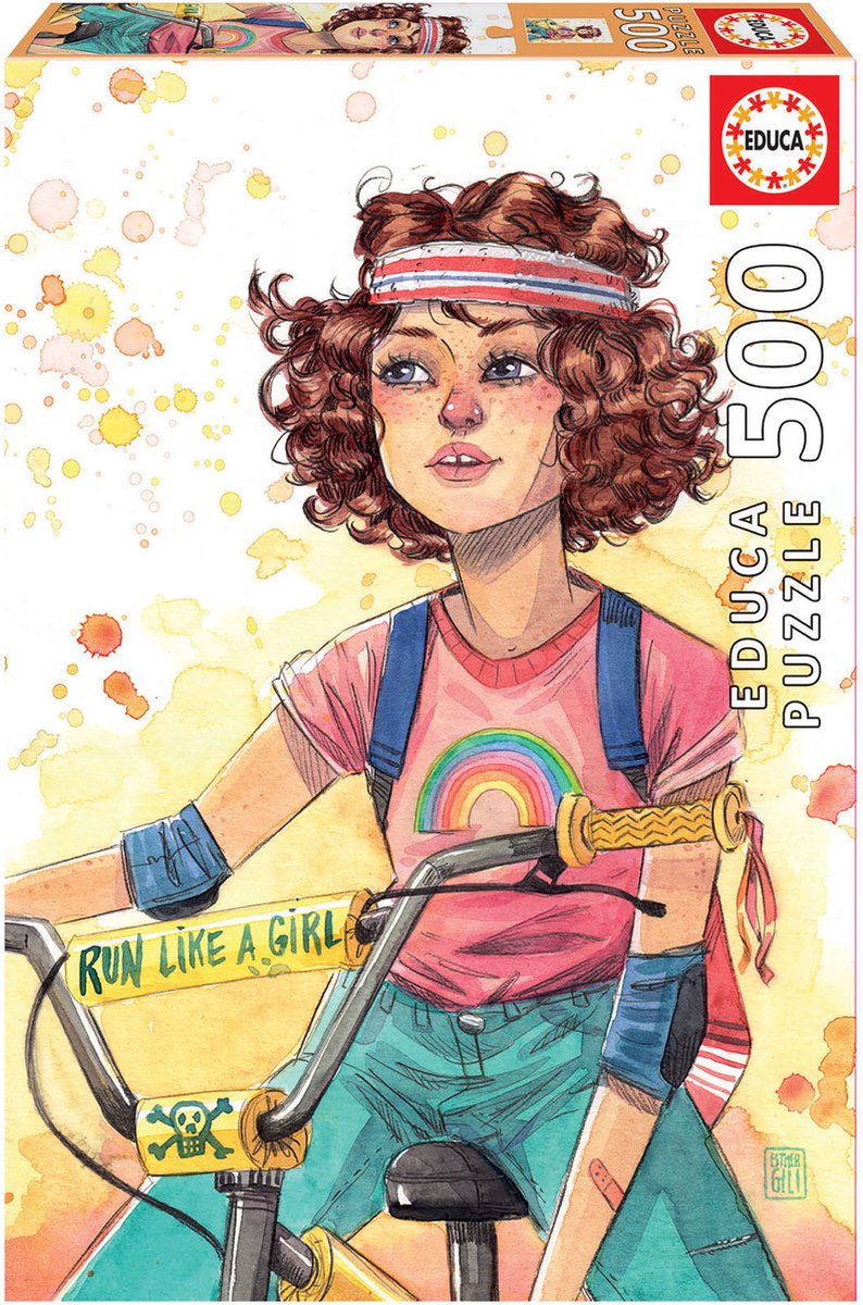 Educa - puzzel - 500 stuks - run like a girl