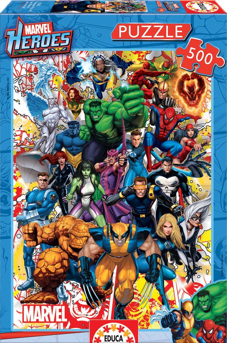Marvel educa de superhelden van - 500 stukjes