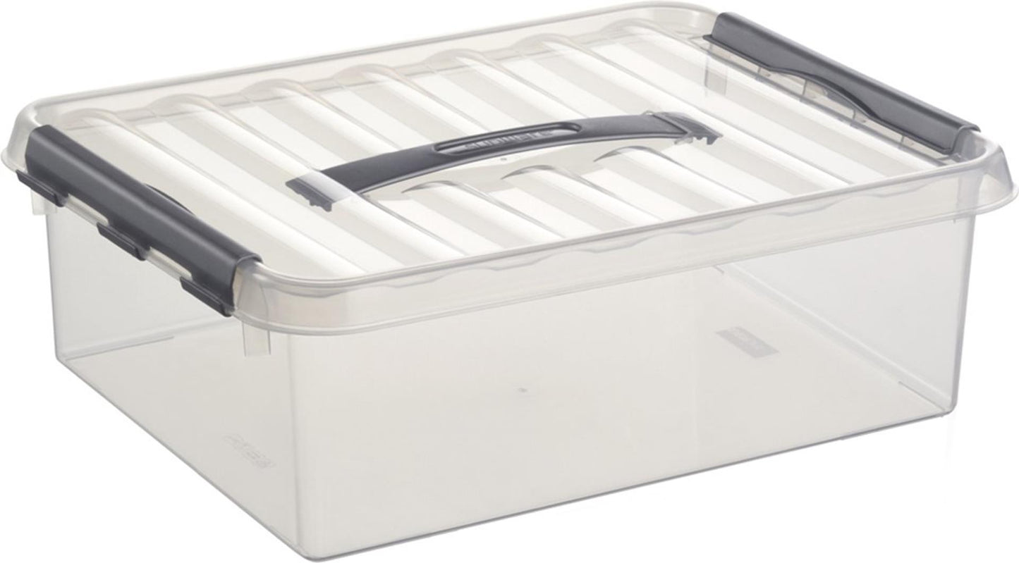 Sunware q-line caja de almacenamiento 10l transparente