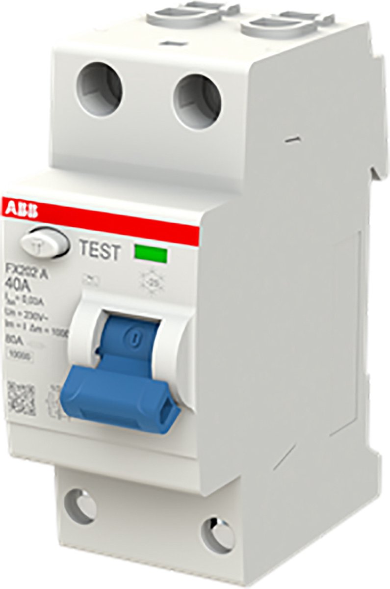 Busch-jaeger abb fx202 a-40a interruptor diferencial 2p 30ma - 2csf202165r1400 - e3zum