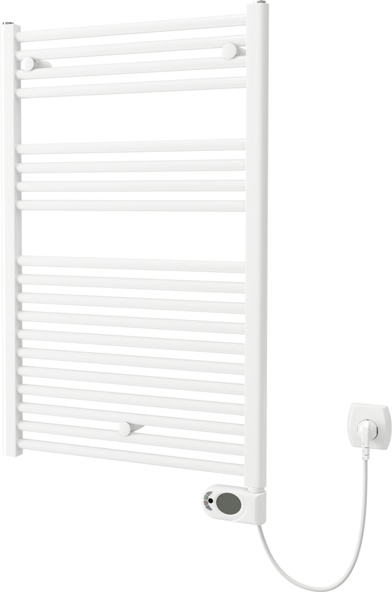Scaldasalviette elettrico Plieger Elba – scaldasalviette – con cronotermostato – 94,2 cm x 60 cm – 500 watt – bianco