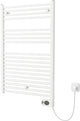 Scaldasalviette elettrico Plieger elba – Scaldasalviette – con cronotermostato – 94,2 cm x 50 cm – 500 Watt – bianco