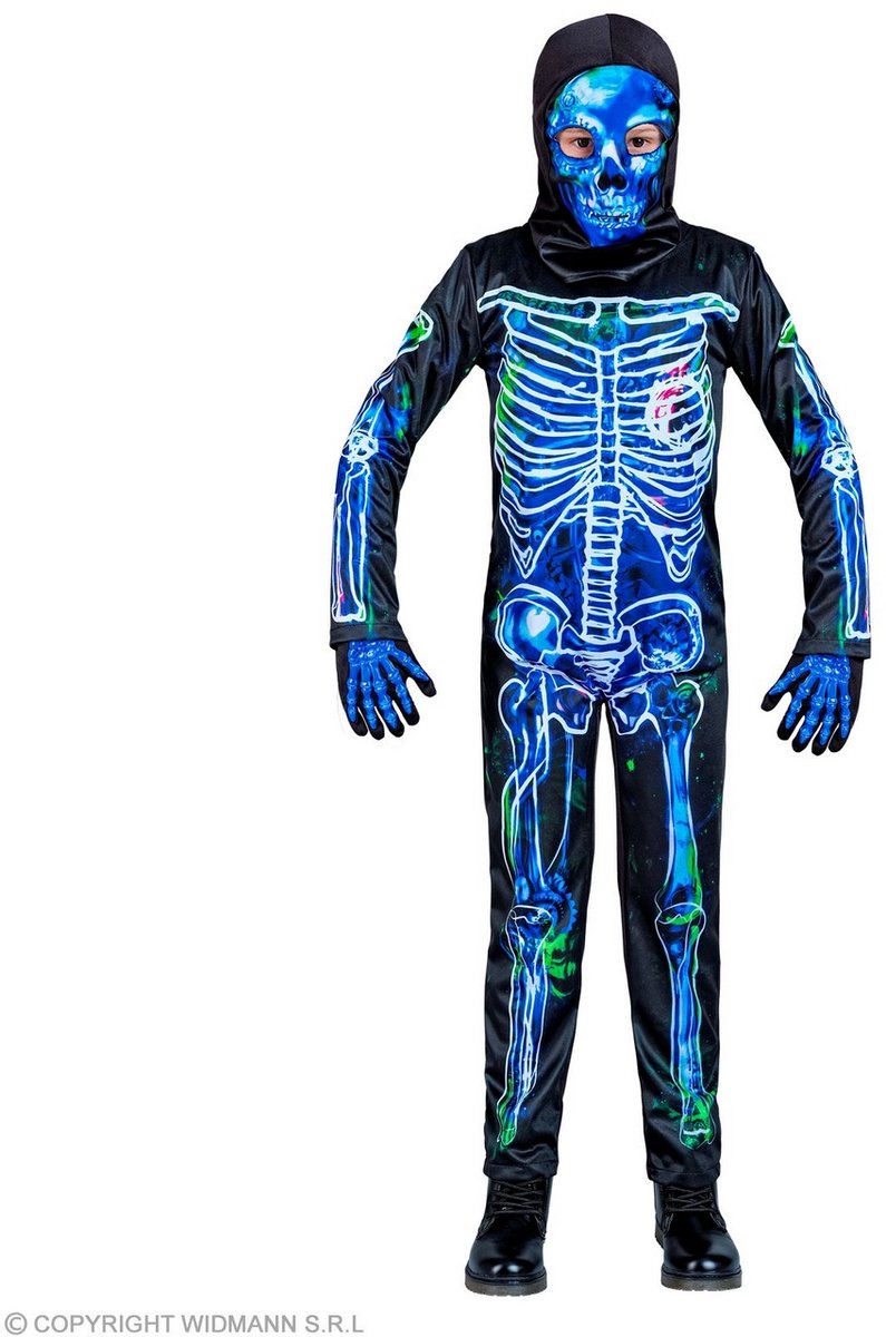 Finidi scheletro velenoso blu nero