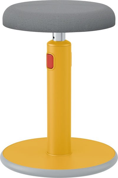 Taburete ergonómico para sentarse y pararse Leitz ergo cosy active - ideal para la oficina en casa - amarillo cálido