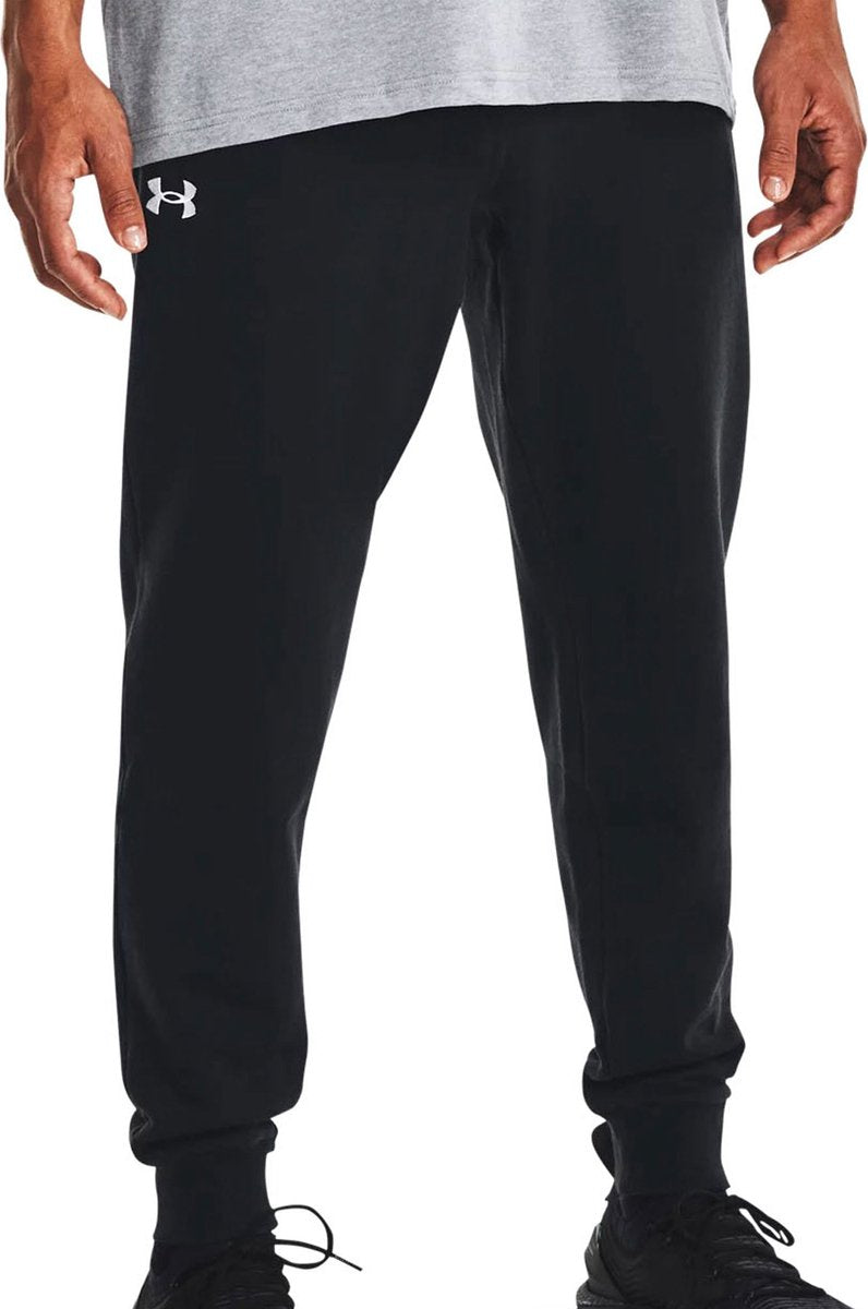 Pantaloni sportivi da uomo Under Armour UA Rival Fleece Joggers-BLK - Nero - Bianco