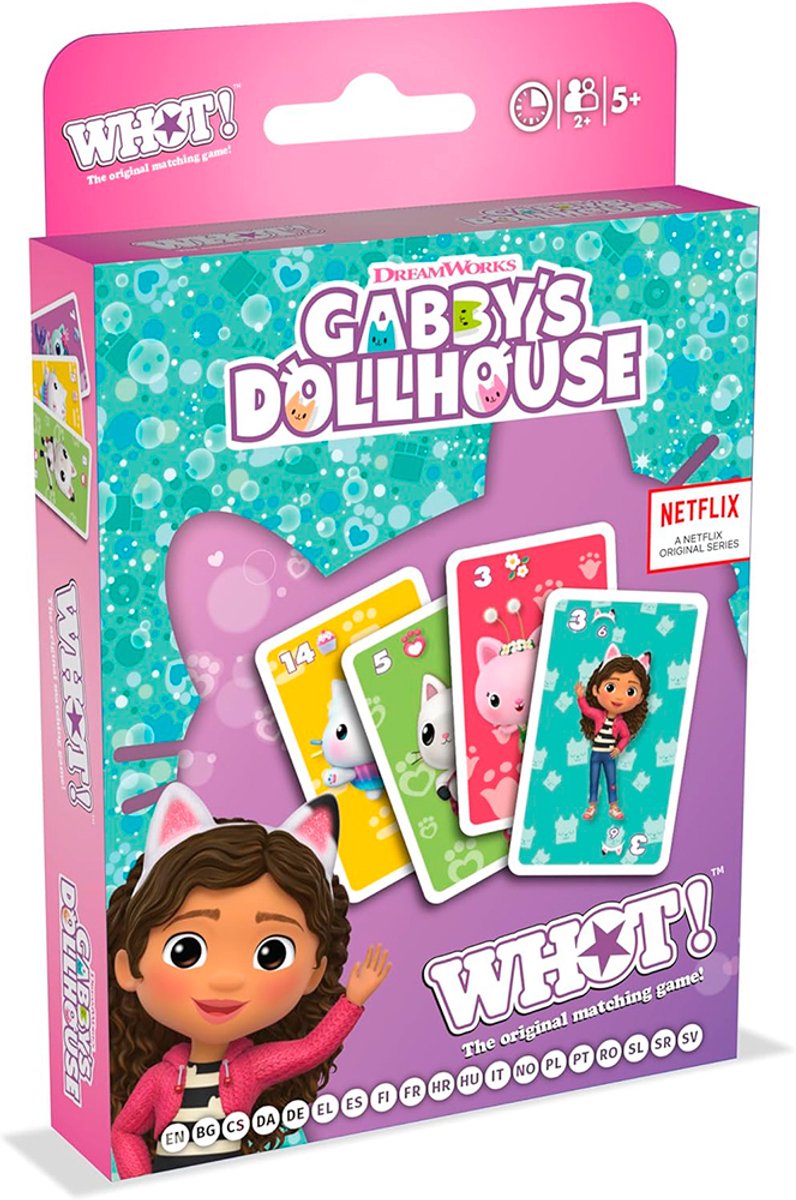 Movimientos ganadores de la casa de muñecas de Gabby casa de muñecas de Gabby - juego de cartas - whot multilingüe