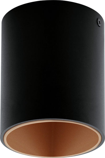 Lámpara de techo Eglo Polasso - LED - ø 10 cm - cobre negro