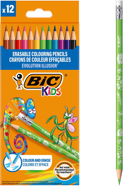 Bic Kids Evolution Lápices de colores exitables, 12º.