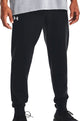 Under Armour UA Rival Fleece Joggers-BLK Pantalones deportivos para hombre - Negro - Blanco
