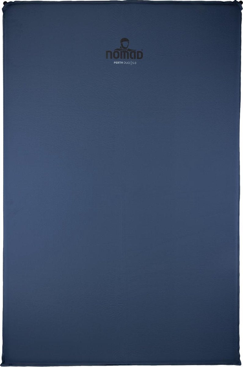 Nomad perth duo 5.0 | slaapmat | 198 x 130 | 5 cm dikte | donkerblauw | comfortabel kamperen