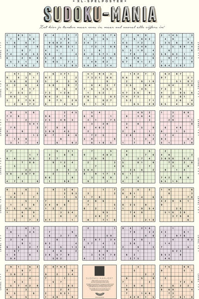 Póster del juego Stratier XL - Sudoku-mania