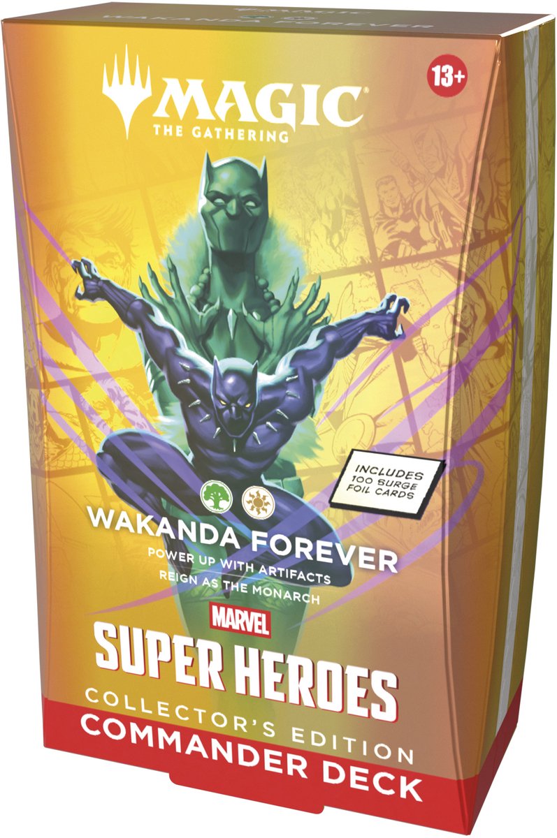 Magic: the gathering | marvel super heroes collector's edition commander deck - wakanda forever