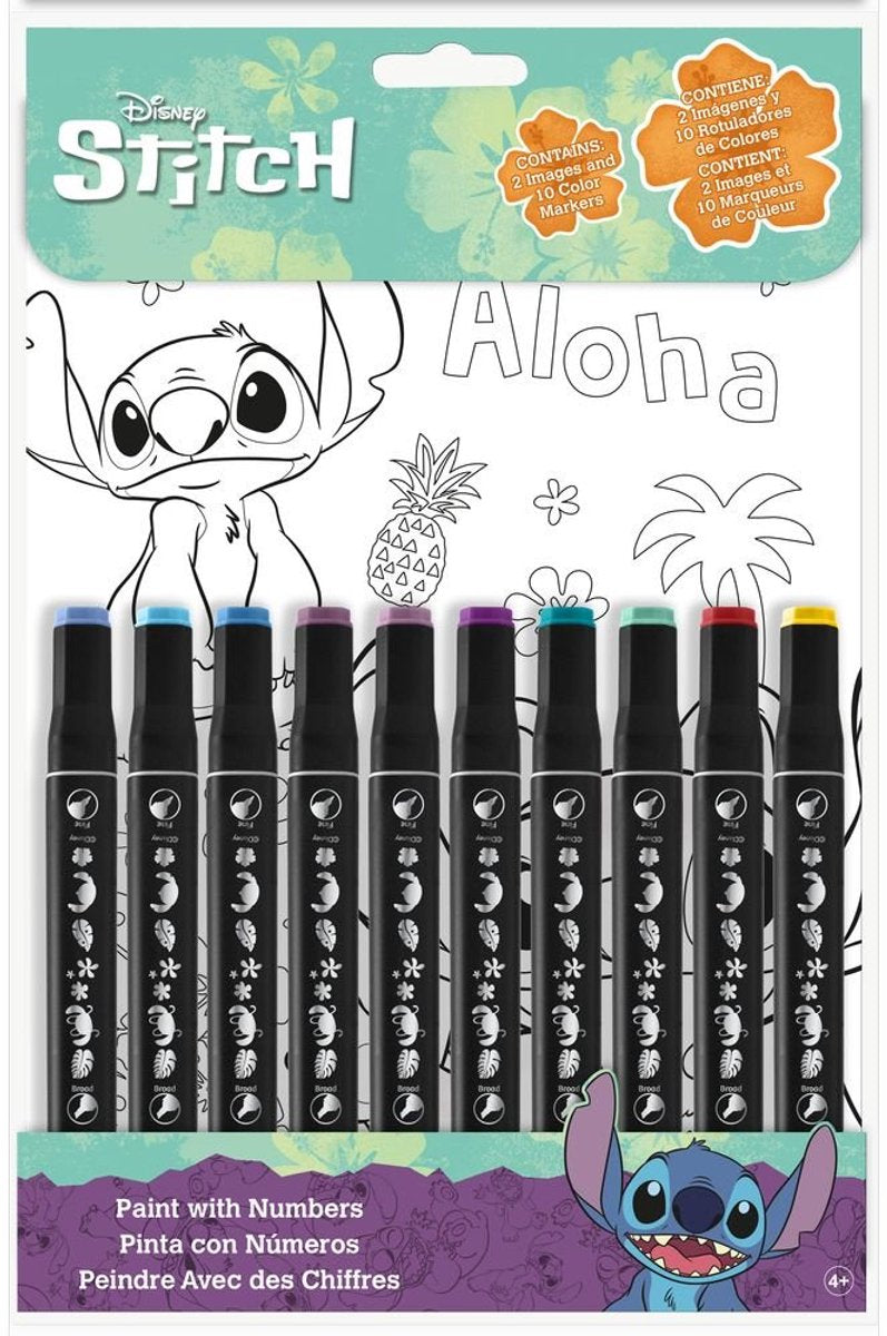 Disney lilo en stitch kleurboek met cijfers