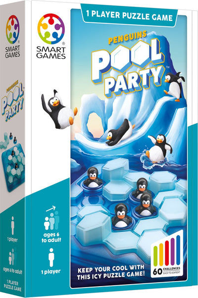Fiesta de la piscina de los pingüinos SmartGames - Juego de pensamiento