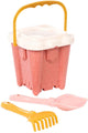 Set secchielli rosa castello Cavallino, 4 pezzi.