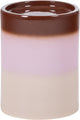 Mesa auxiliar Woood ollo ø 35 cm - cerámica - marrón rosa - 44x35x35