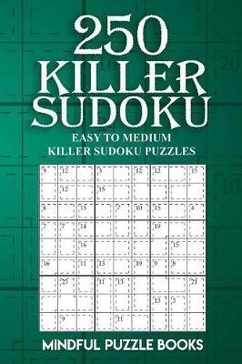 250 killer sudoku: facile a medio killer - libro di puzzle