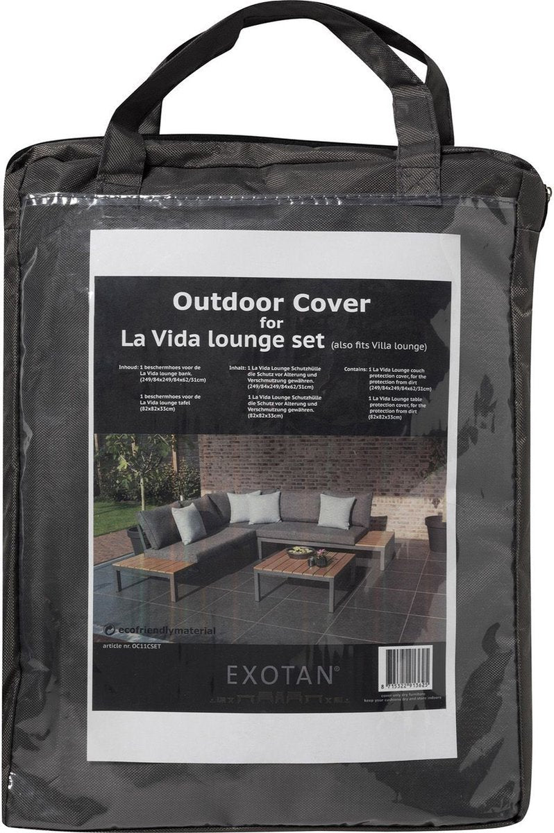 Funda protectora Woood exotan cover - poliéster - negro - 30x20x10