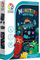 Smartgames monsters hide seek - compact logisch denkspel - 60 educatieve monster uitdagingen - reisspel solospel - vanaf 6 jaar