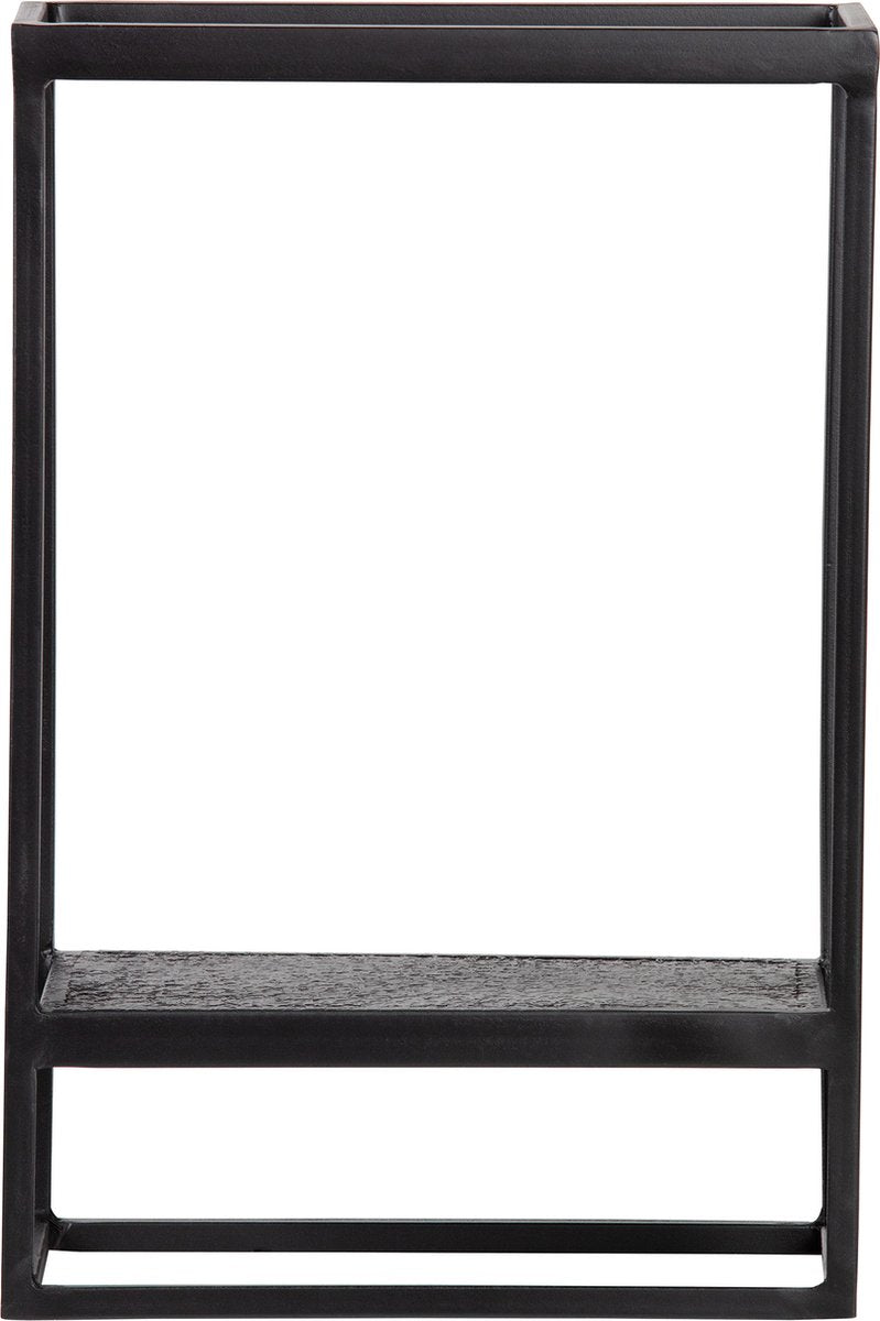 Appendiabiti da giardino Wood febe verticale - metallo - nero - 60x40x20