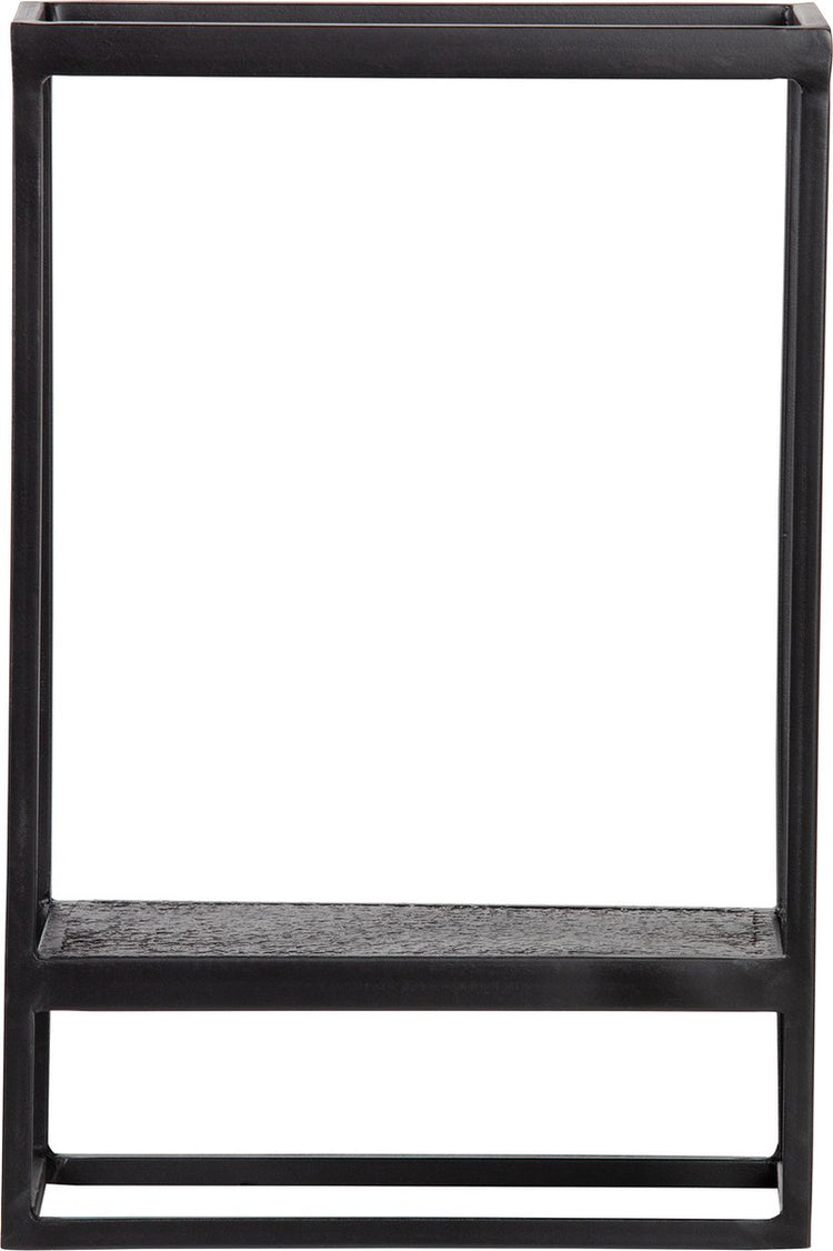 Appendiabiti da giardino Wood febe verticale - metallo - nero - 60x40x20