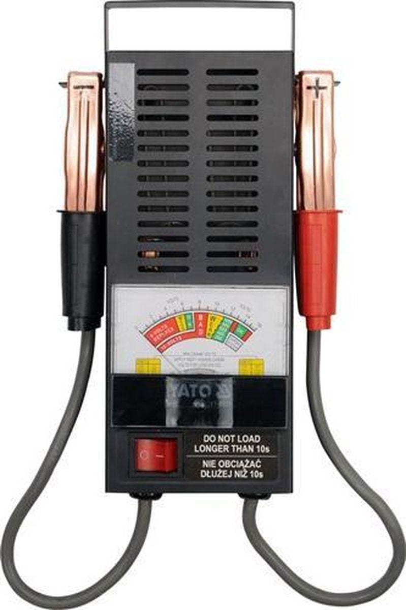 Yato yt-8310 series - battery tester - 6 12v - analog pointer - powerful crocodile clamps