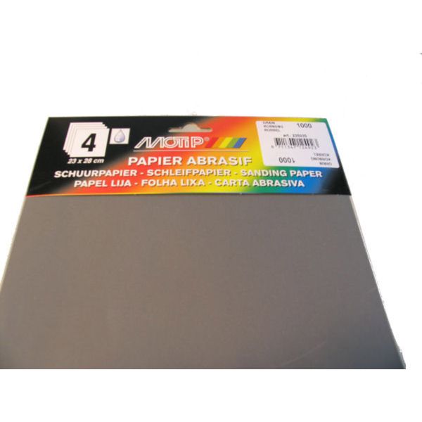 Papel de lija HPX HPX Korrel 1000 (4 piezas)